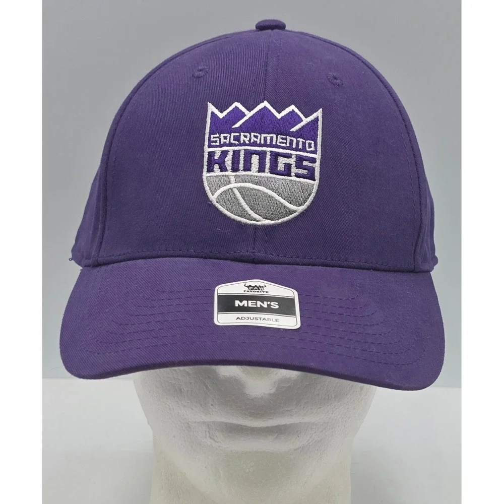 Fan Favorite Sacramento Kings Strapback Hat Purple NBA Baseball Cap
